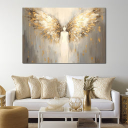 Heavenly Guardian Silhouette - NicheCanvas