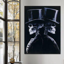 Gentlemen Waiting for the Final Curtain - NicheCanvas