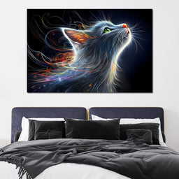 Whiskers of Celestial Flame - NicheCanvas