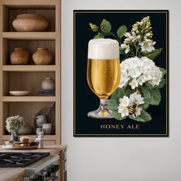 Golden Honey Ale Botanical Noir - NicheCanvas