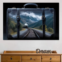 Mountain Rail Journey Escape - NicheCanvas