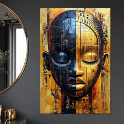 Golden Dreams Masked Essence - NicheCanvas