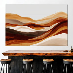 Sahara Dunes Earth Tones - NicheCanvas