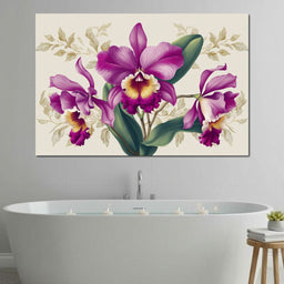 Royal Orchid Botanical Study - NicheCanvas