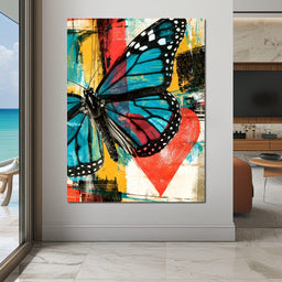 Neon Pulse Of A Painted Heart - NicheCanvas