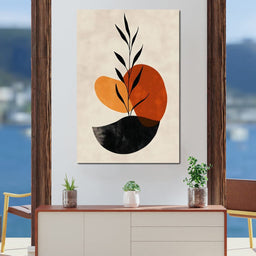 Plant Leaf Abstract Balance - NicheCanvas