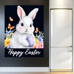 Spring Bunny With Egg Easter - NicheCanvas