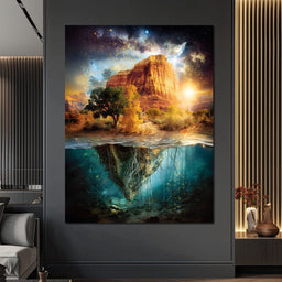 Celestial Canyon Dual Realm - NicheCanvas