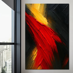 Fiery Fusion of Passion - NicheCanvas