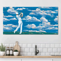 Swinging Through Dream Clouds - NicheCanvas