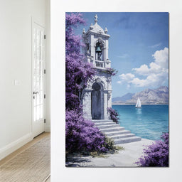 Bell Tower by the Sea Breeze - NicheCanvas