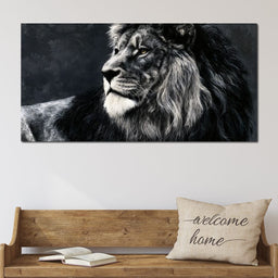 Somber Lion - NicheCanvas