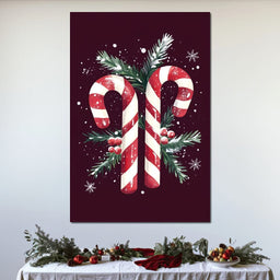 Candy Cane Christmas Treat - NicheCanvas
