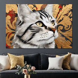 Regal Feline Elegance Captured - NicheCanvas