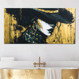 Golden Midnight Femme Shadow - NicheCanvas
