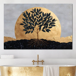 Golden Tree of Tranquility - NicheCanvas