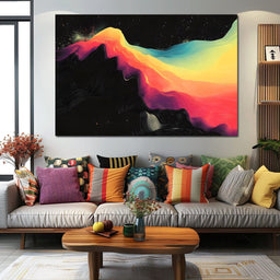 Transcendent Color Waves - NicheCanvas