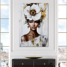 Golden Petal Elegance - NicheCanvas