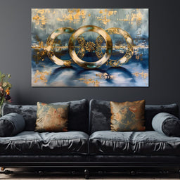 Golden Synchrony Symphony - NicheCanvas