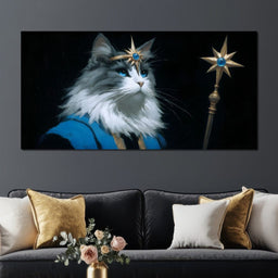 Regal Feline Starborne Monarch - NicheCanvas