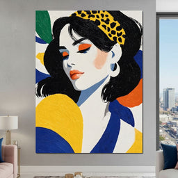 Vivid Leopard Headband Muse - NicheCanvas