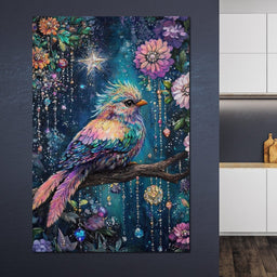 Enchanted Birdsong Night Tapestry - NicheCanvas