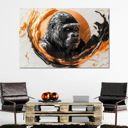 Majestic Primate Reflection - NicheCanvas