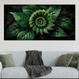 Tropical Fern Leaf Bouquet - NicheCanvas