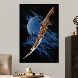 Celestial Palace Gilded Scimitar - NicheCanvas
