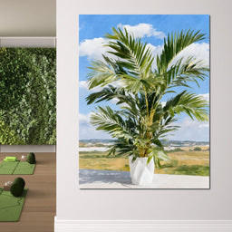 Sunlit Plant - NicheCanvas