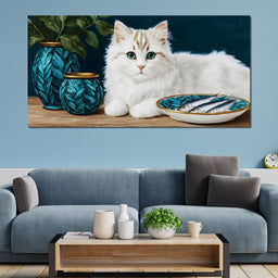 Gentle Feline Reverie - NicheCanvas
