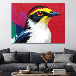 Multicolored Feathered Wonder - NicheCanvas
