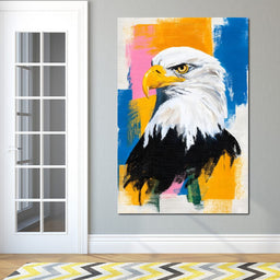 Bold Eagle Pop Portrait - NicheCanvas