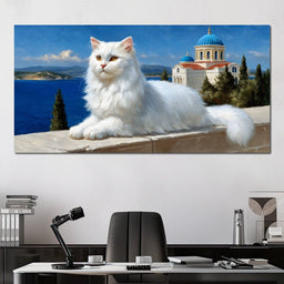 White Guardian of Aegean - NicheCanvas