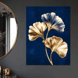 Gilded Leaves Upon The Deep Night - NicheCanvas