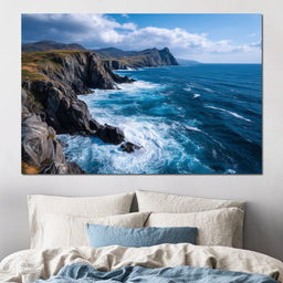 Wild Atlantic Cliff Horizon - NicheCanvas