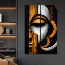 Golden Lattice of Reflection - NicheCanvas