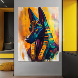Majestic Anubis Reverie - NicheCanvas