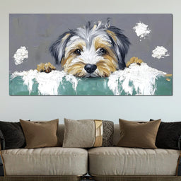 Puppy Yorkshire  Dreams - NicheCanvas