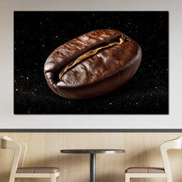 Cosmic Coffee Bean Orbit - NicheCanvas