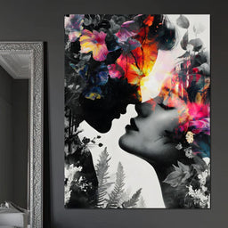 Floral Kiss of Dawnfire - NicheCanvas