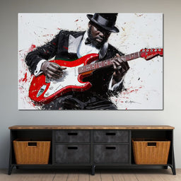 Electric Rhythm Portrait - NicheCanvas