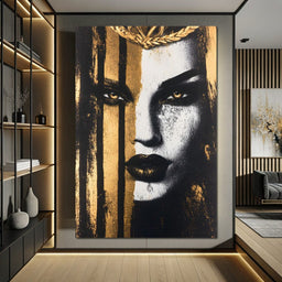 Golden Glance Enigma - NicheCanvas