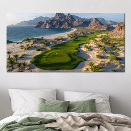 Serenity Greens by the Sea - NicheCanvas