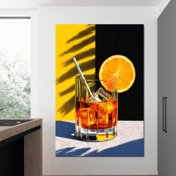Sunlit Citrus Cocktail Study - NicheCanvas