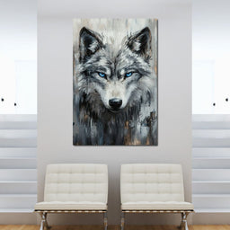 Sovereign Wolf's Stare - NicheCanvas