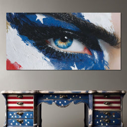 Patriotic Vision Starry Eye - NicheCanvas