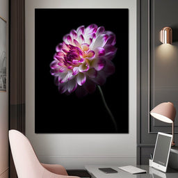 Radiant Orchid Dahlia Nocturne - NicheCanvas