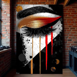 Golden Gaze Elegance - NicheCanvas