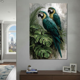 Emerald Jungle Guardians - NicheCanvas